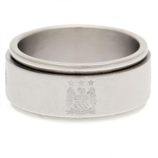 Official Manchester City FC Spinner Ring Large EC