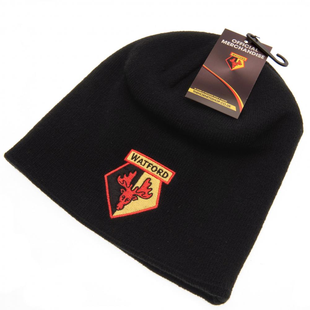 Official Watford FC Black Beanie