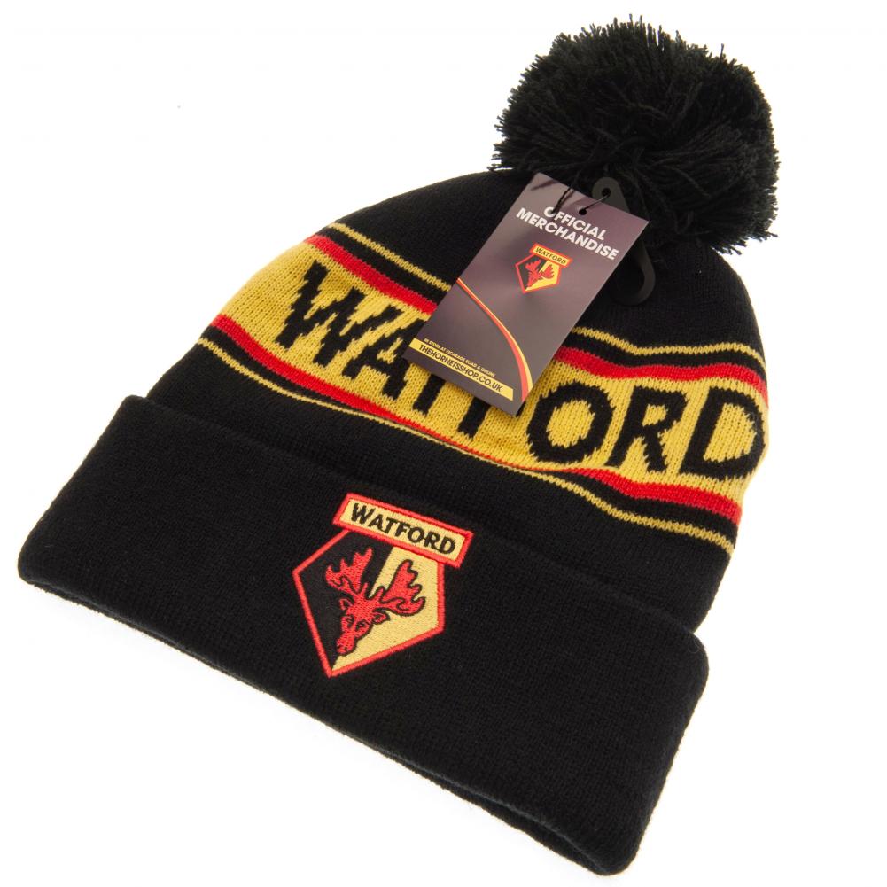 Official Watford FC Text Ski Hat