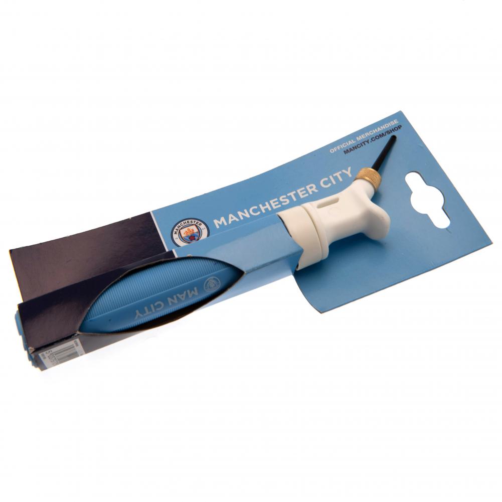 Official Manchester City FC Dual Action Football Pump