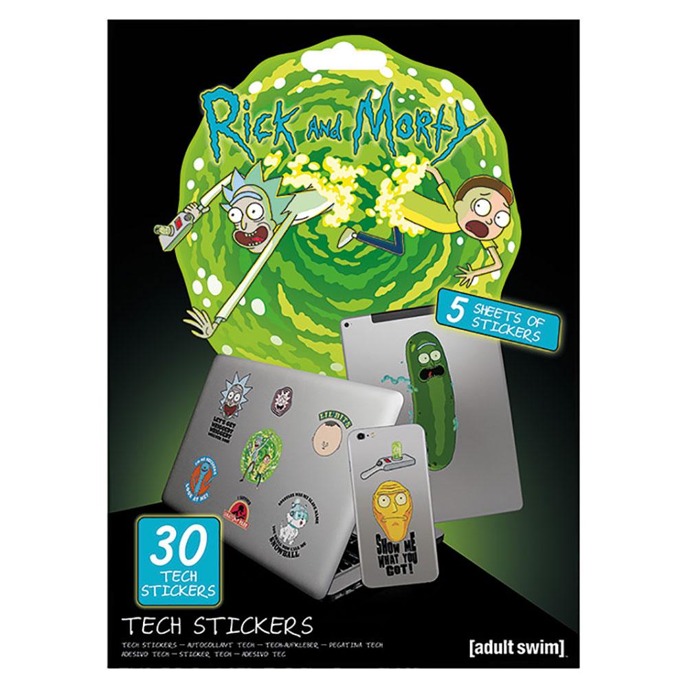 Official Rick And Morty Tech Stickers