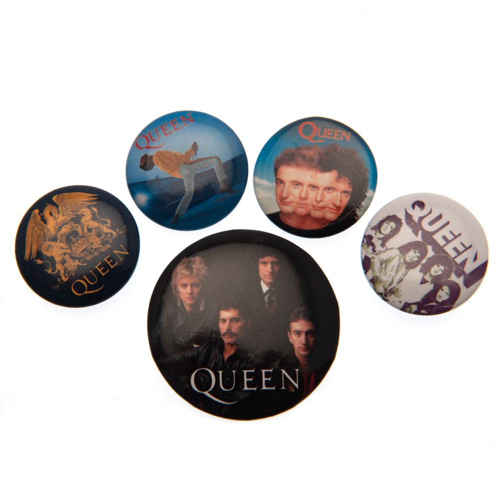 Official Queen Button Badge Set