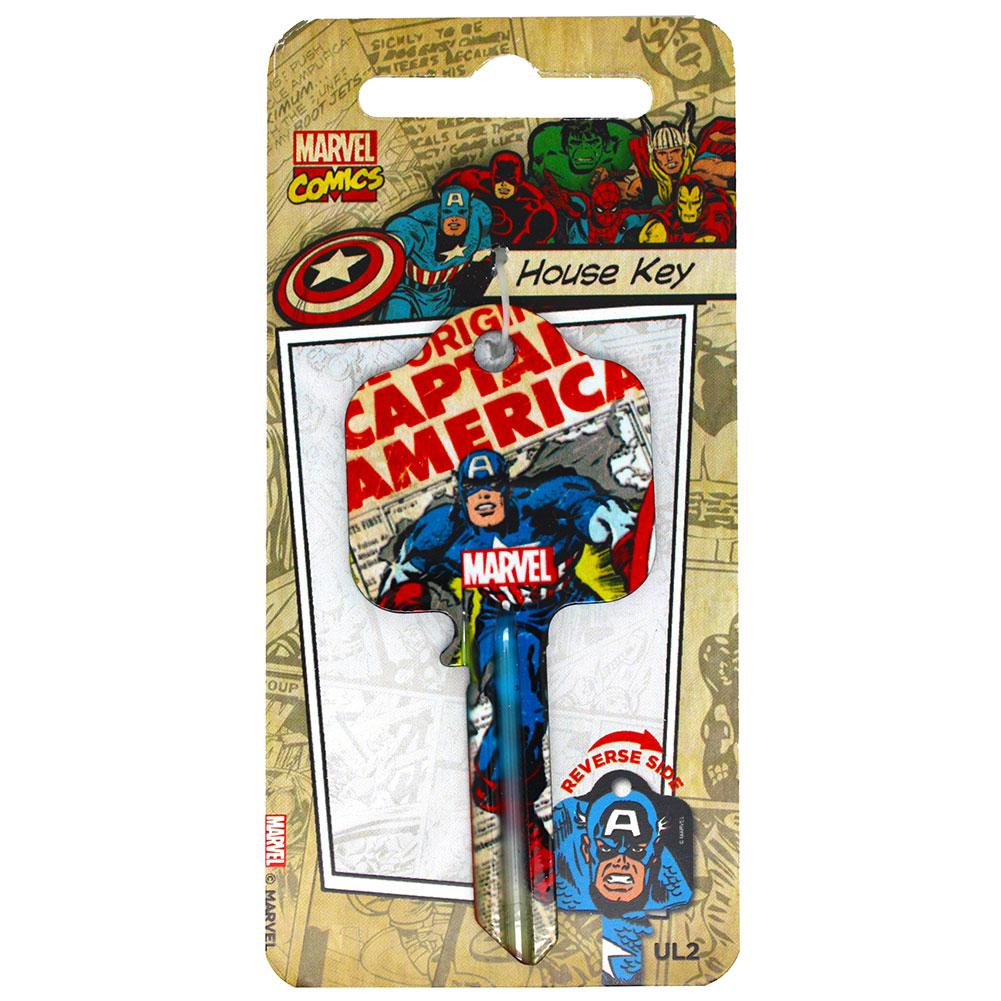 Official Marvel Comics Door Key Captain America