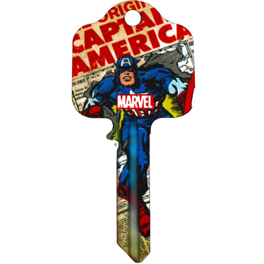 Official Marvel Comics Door Key Captain America