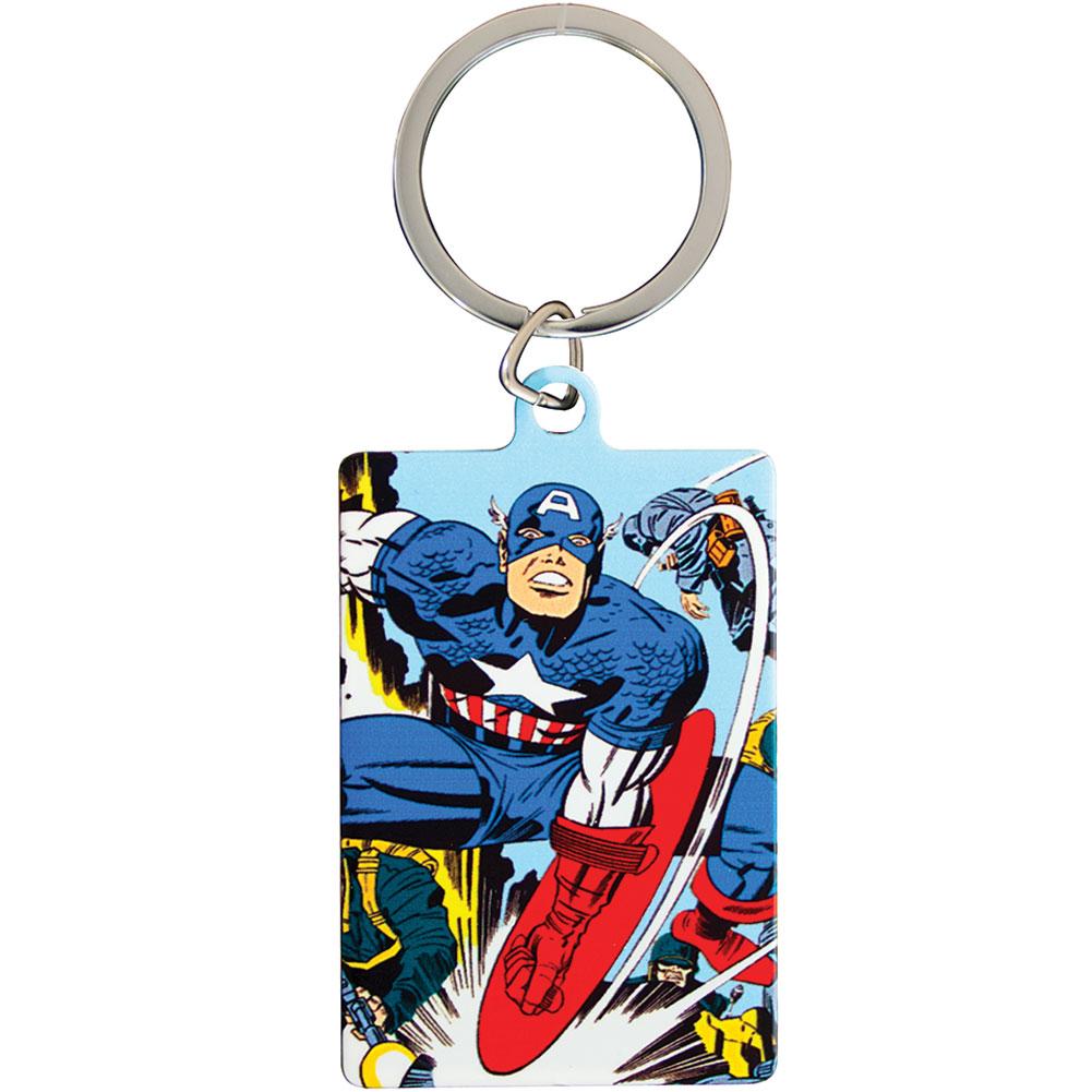 Official Marvel Comics Metal Keyring Captain America