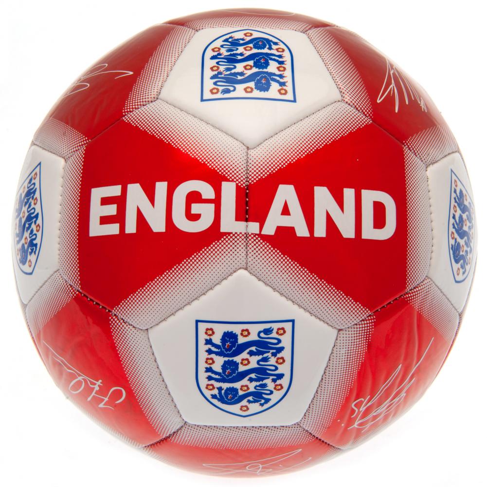 Official England FA Red & White Signature Football