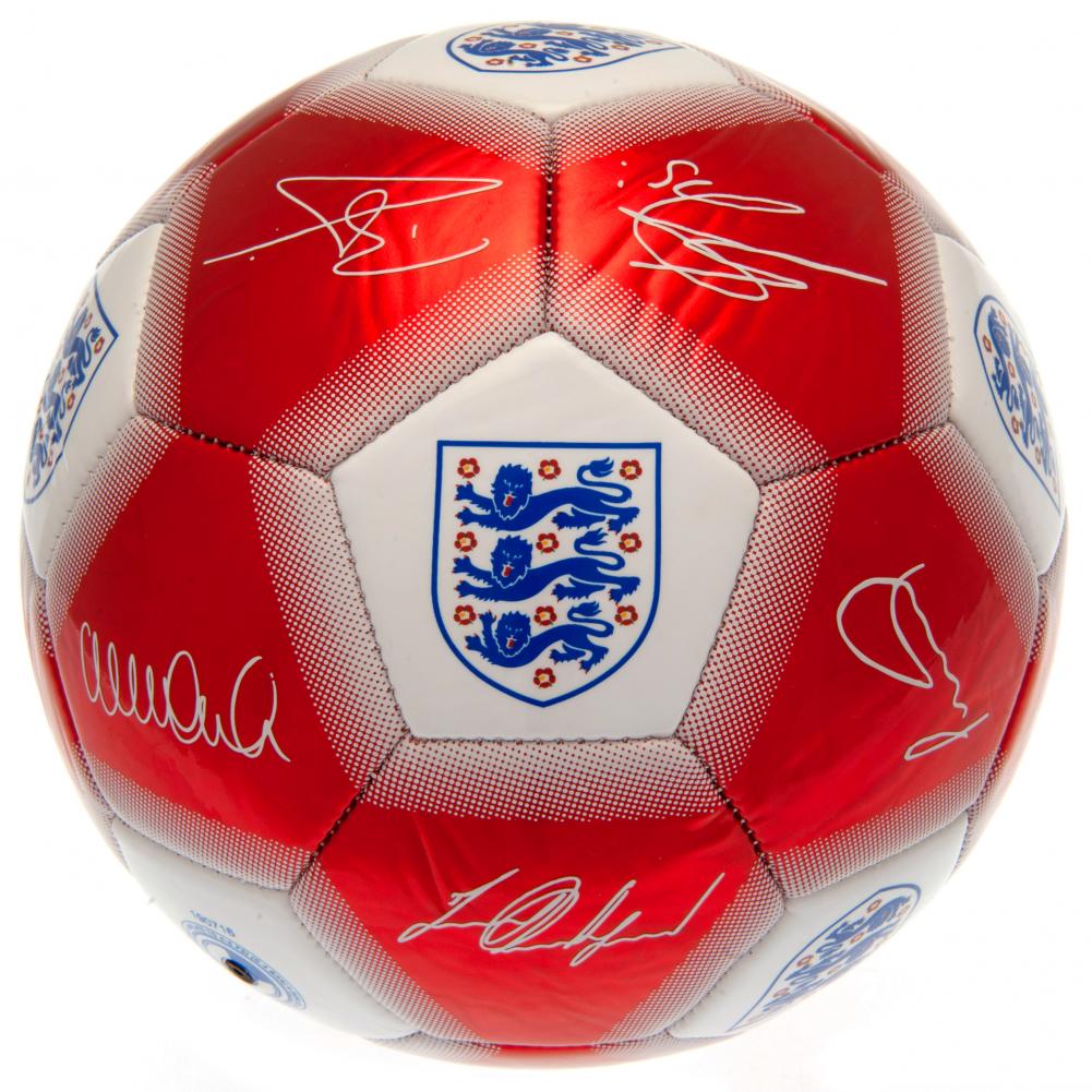 Official England FA Red & White Signature Football