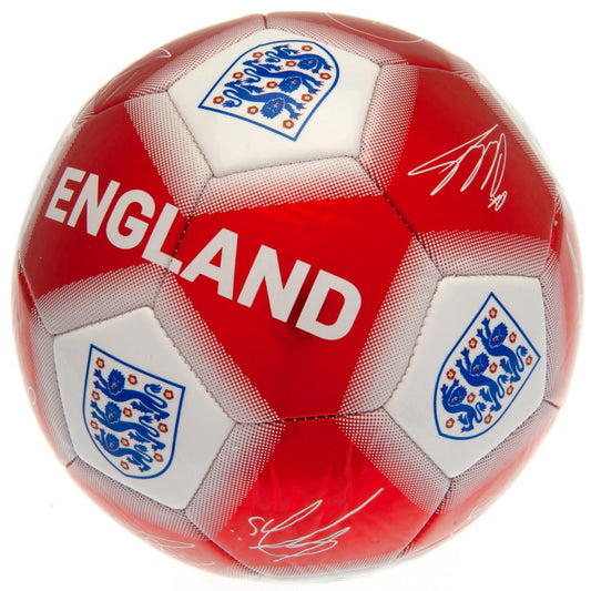 Official England FA Red & White Signature Football