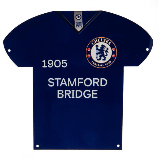 Official Chelsea FC Metal Shirt Sign