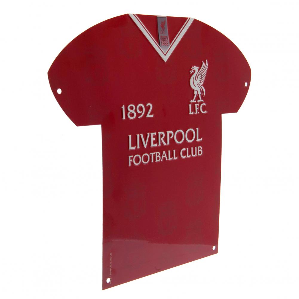 Official Liverpool FC Metal Shirt Sign LB