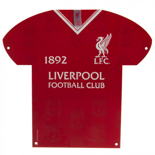 Official Liverpool FC Metal Shirt Sign LB