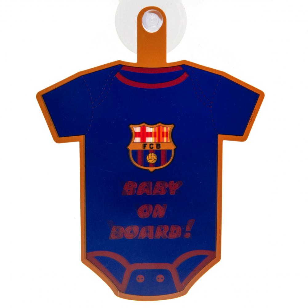 Official FC Barcelona Baby On Board Sign