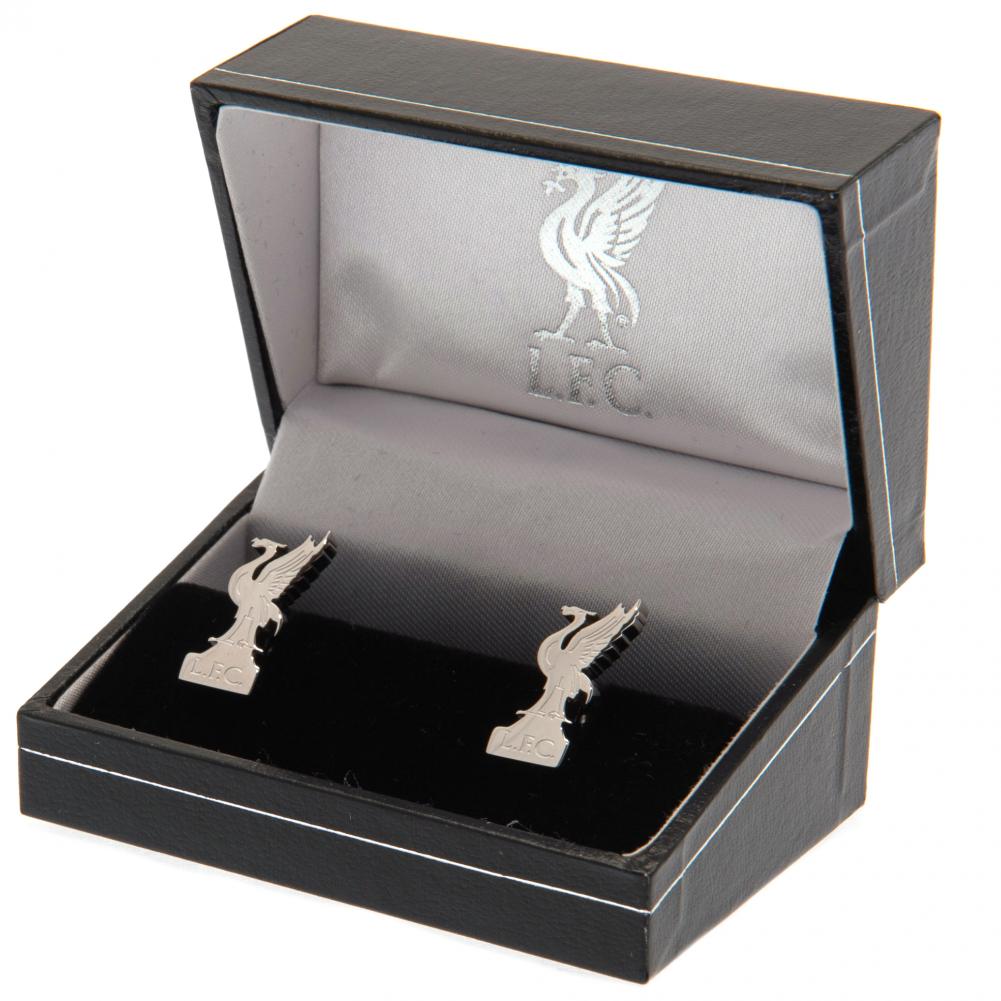 Official Liverpool FC Stainless Steel Formed Liverbird Cufflinks