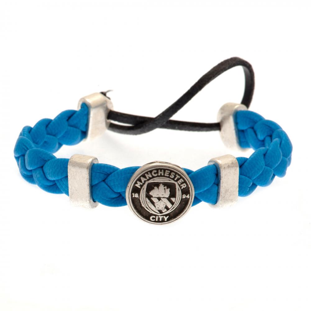 Official Manchester City FC PU Slider Bracelet