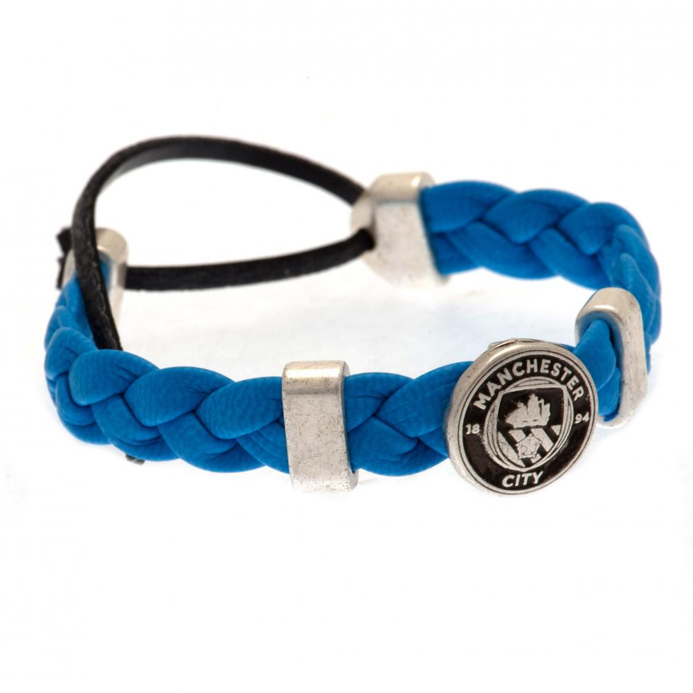 Official Manchester City FC PU Slider Bracelet