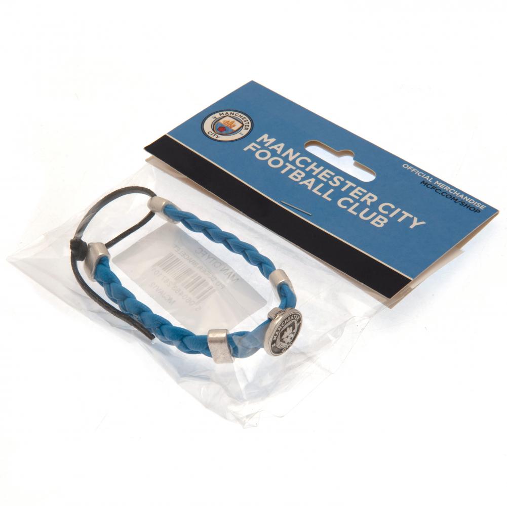 Official Manchester City FC PU Slider Bracelet