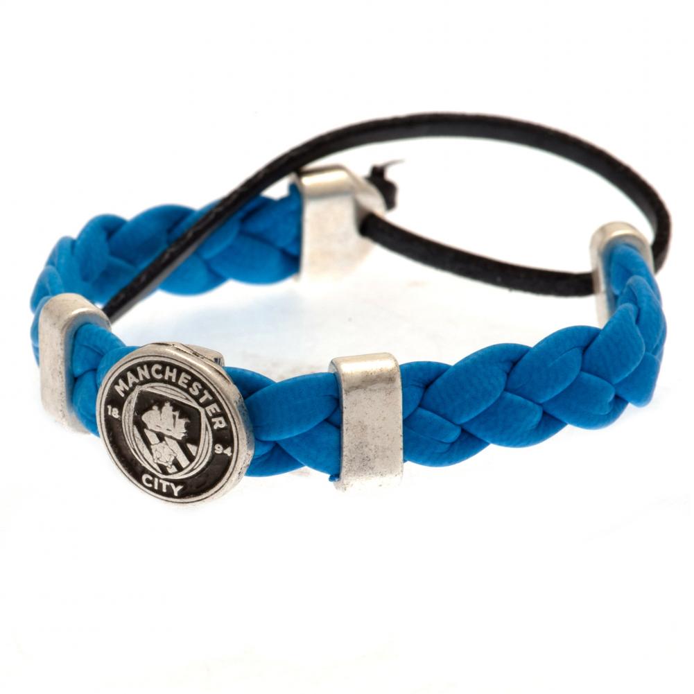 Official Manchester City FC PU Slider Bracelet