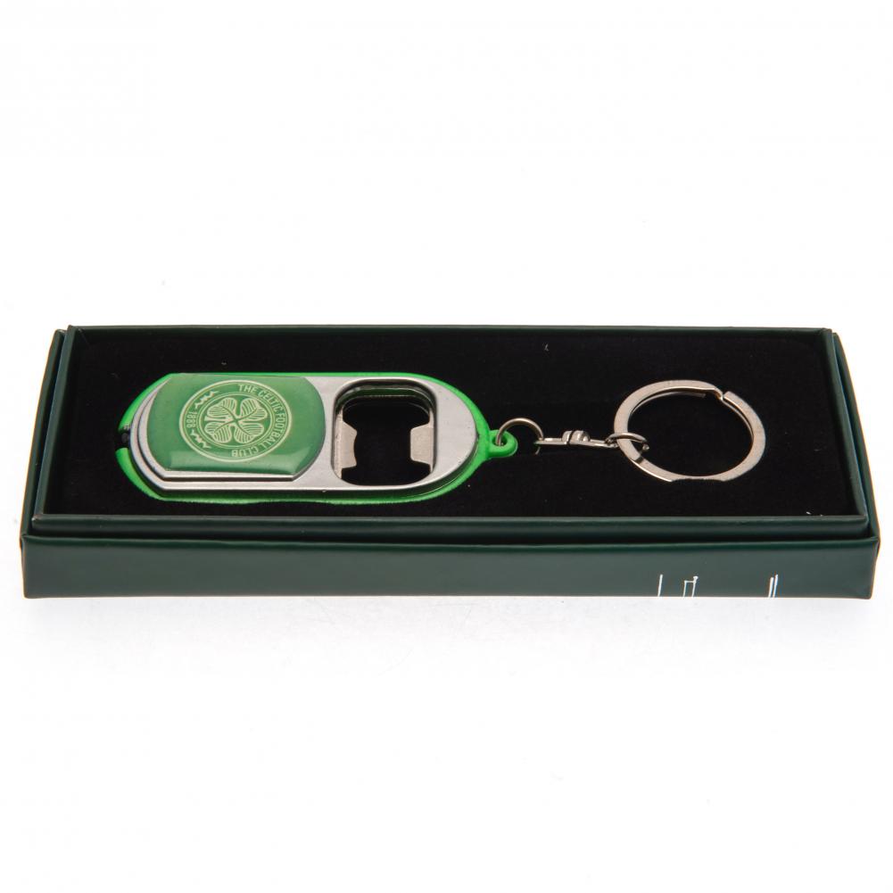 Official Celtic FC Keyring Torch Bottle Opener