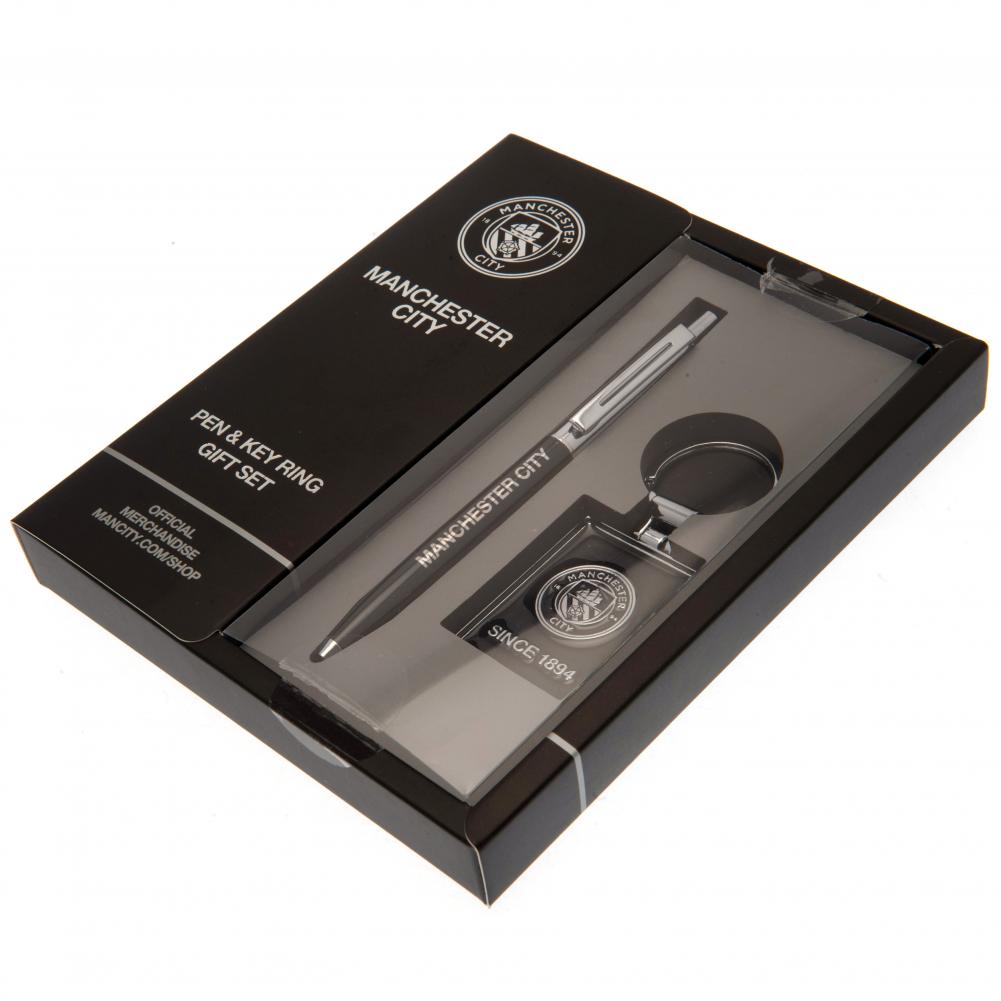 Official Manchester City FC Pen & Keyring Set