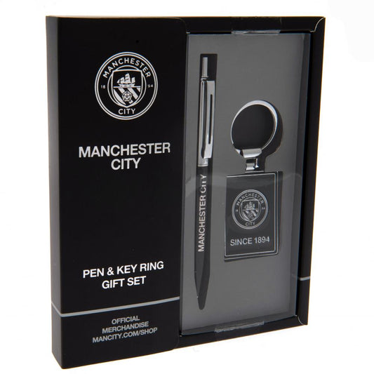 Official Manchester City FC Pen & Keyring Set