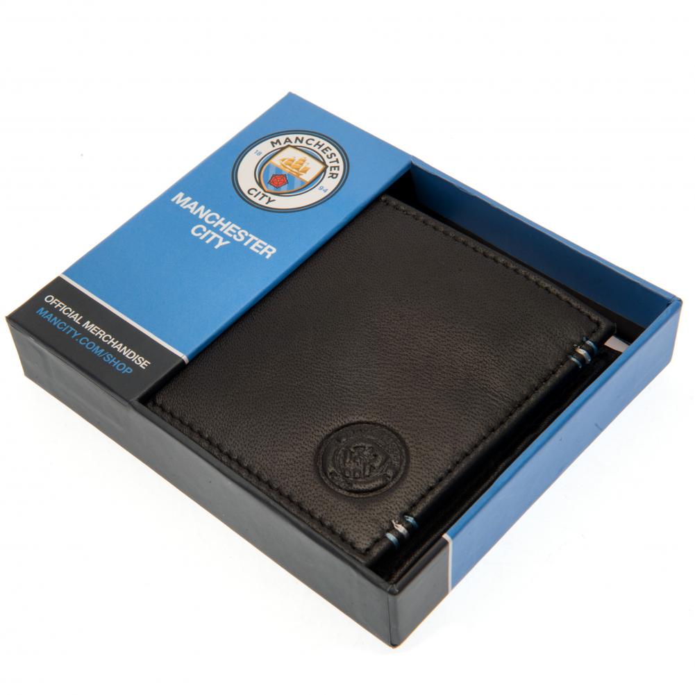 Official Manchester City FC Leather Stitched Wallet