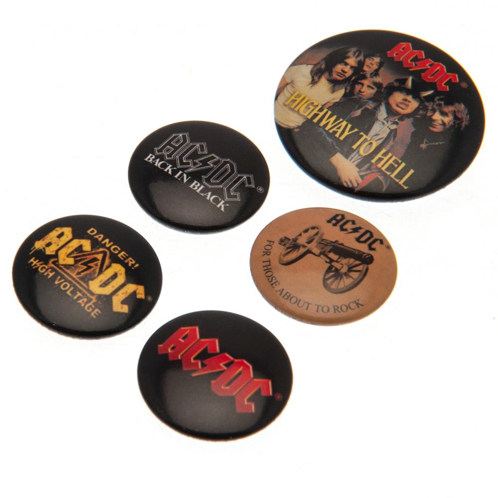 Official AC/DC Button Badge Set