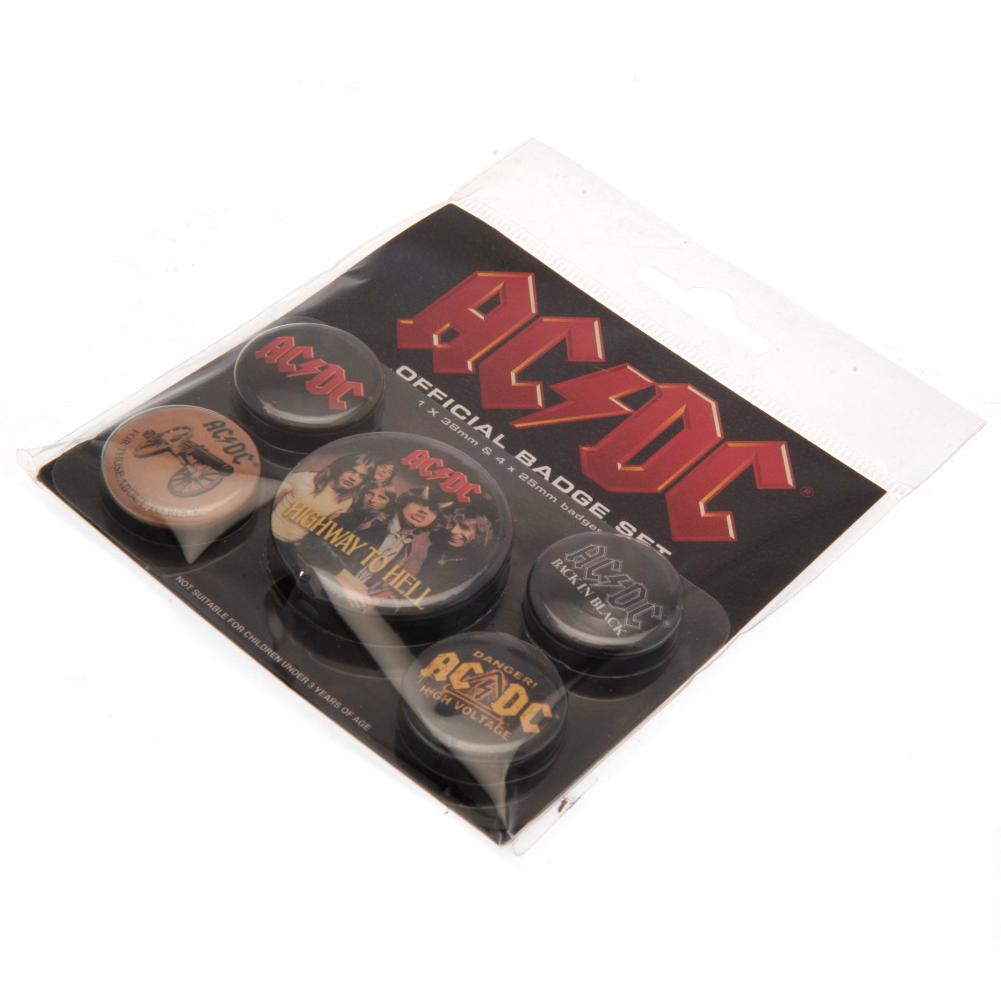 Official AC/DC Button Badge Set