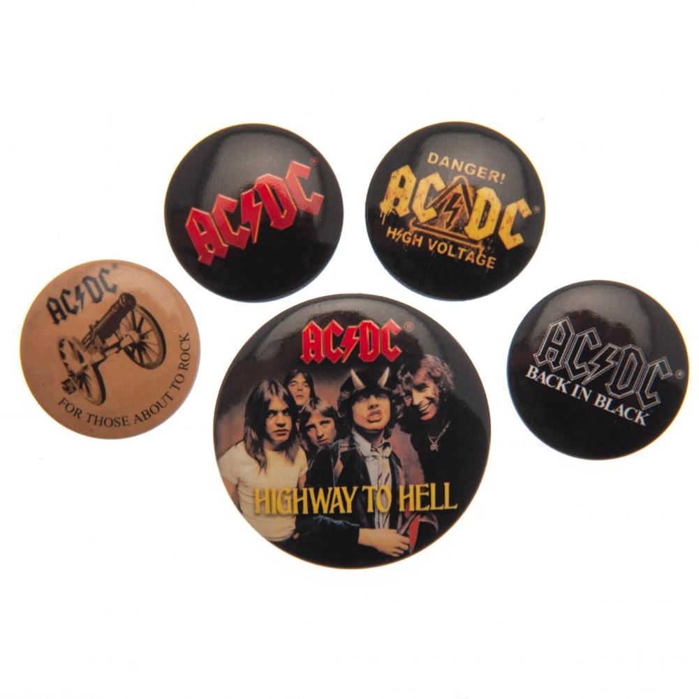 Official AC/DC Button Badge Set