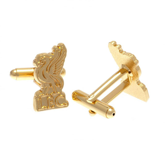 Official Liverpool FC Gold Plated Liverbird Cufflinks