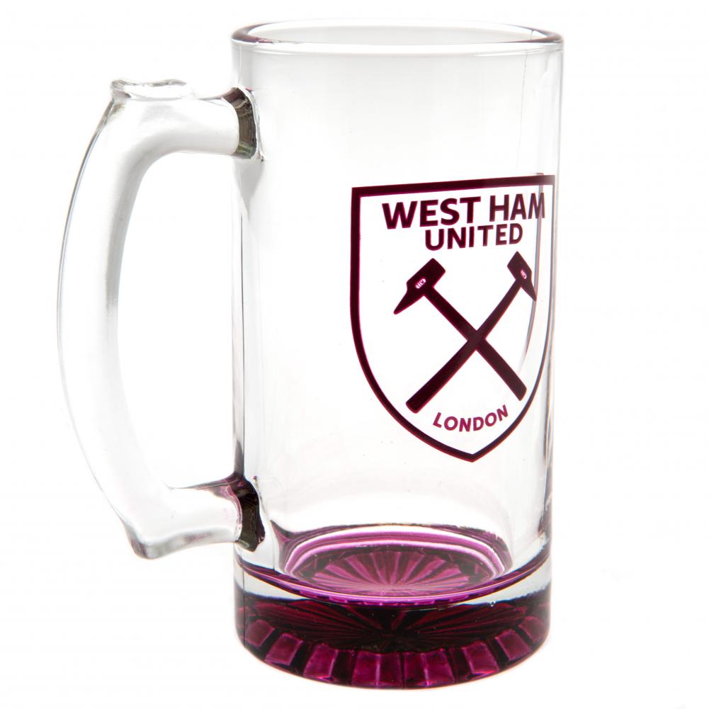 Official West Ham United FC Stein Glass Tankard