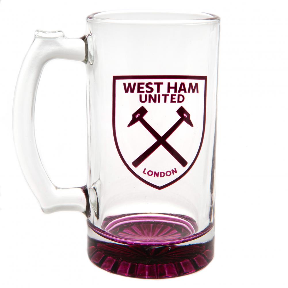 Official West Ham United FC Stein Glass Tankard