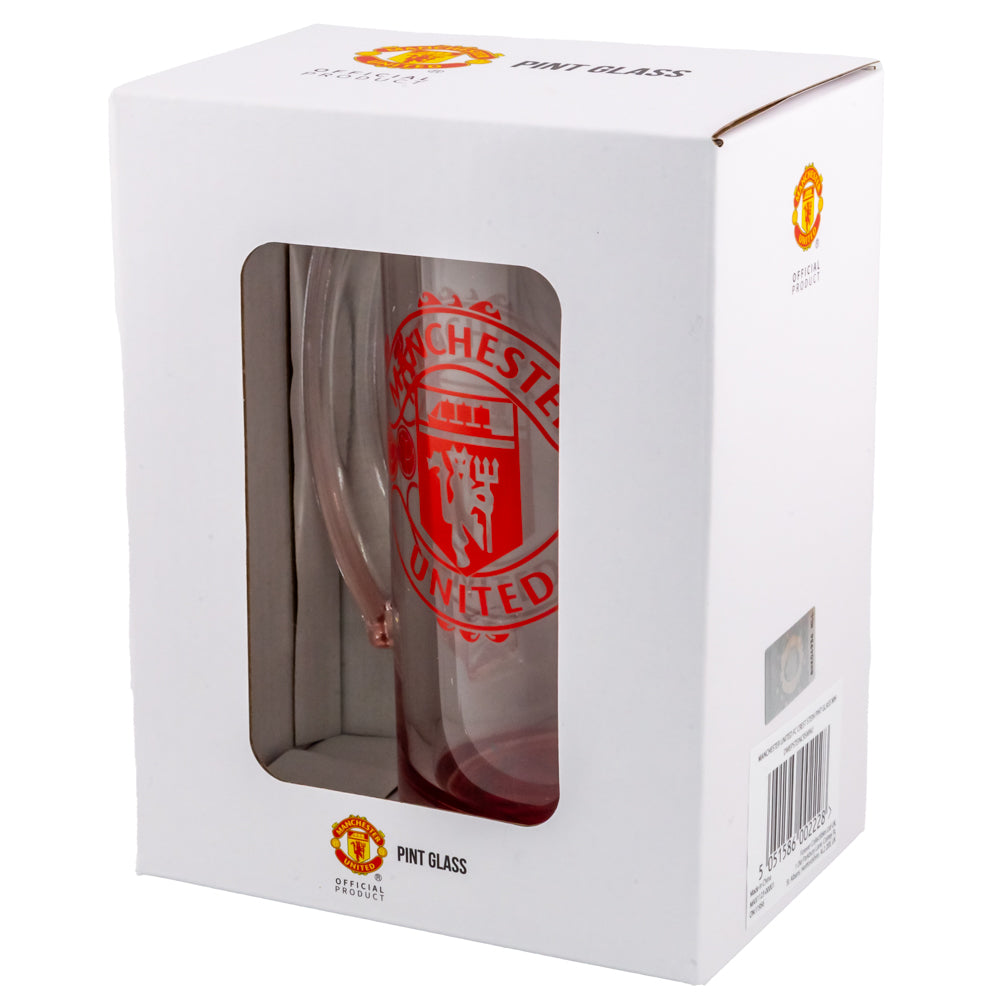 Official Manchester United FC Stein Glass Tankard