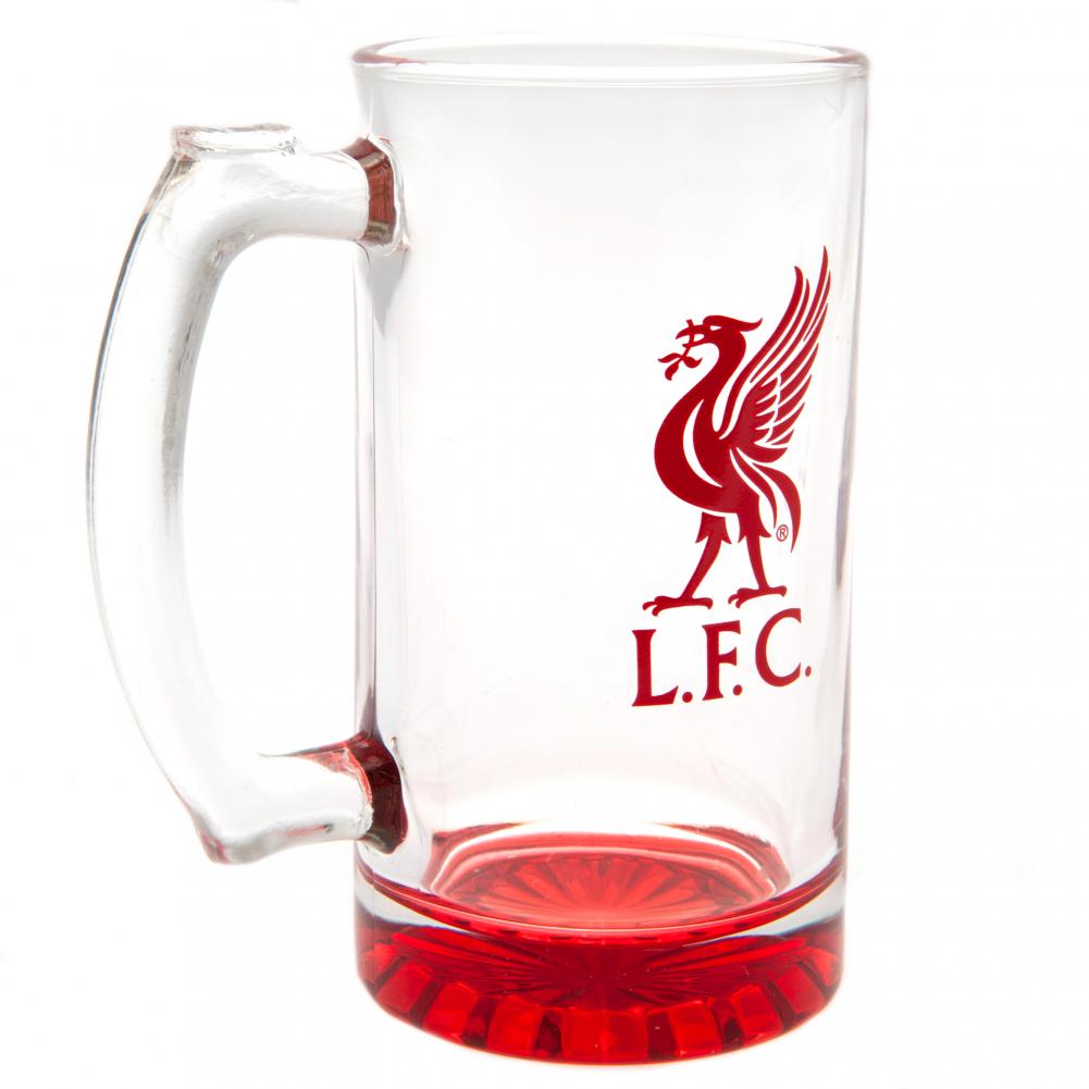 Official Liverpool FC Stein Glass Tankard