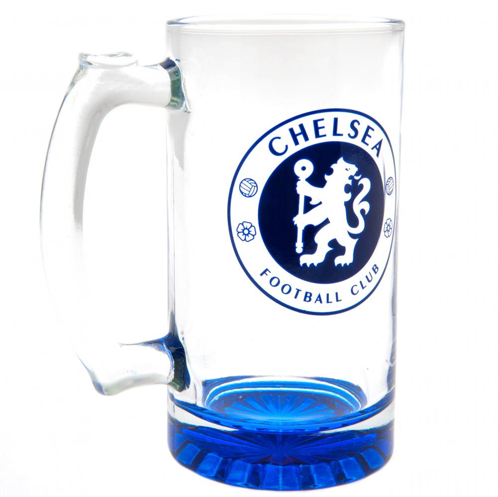 Official Chelsea FC Stein Glass Tankard