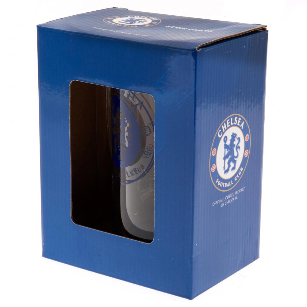 Official Chelsea FC Stein Glass Tankard