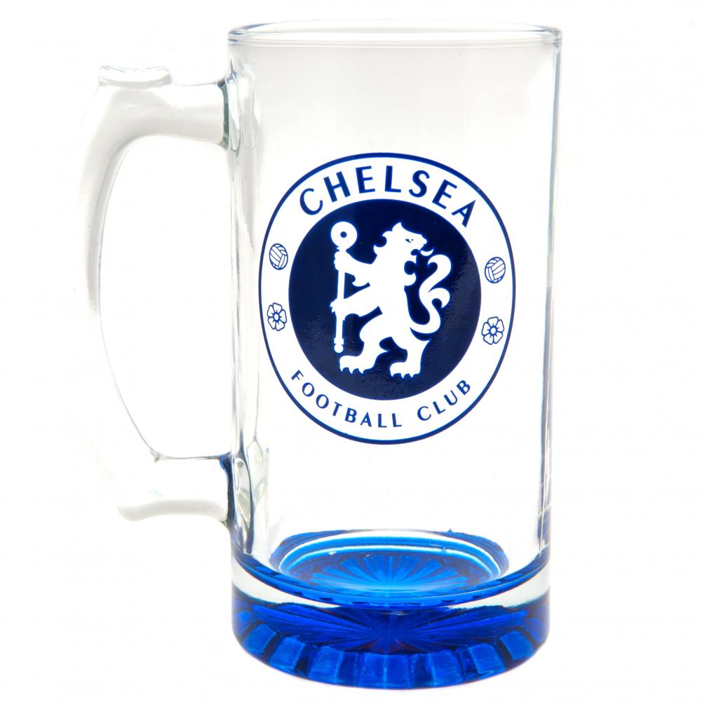 Official Chelsea FC Stein Glass Tankard