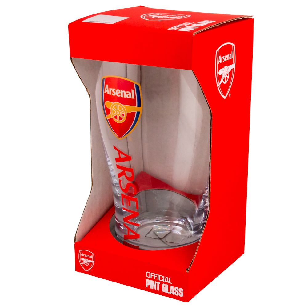 Official Arsenal FC Tulip Pint Glass