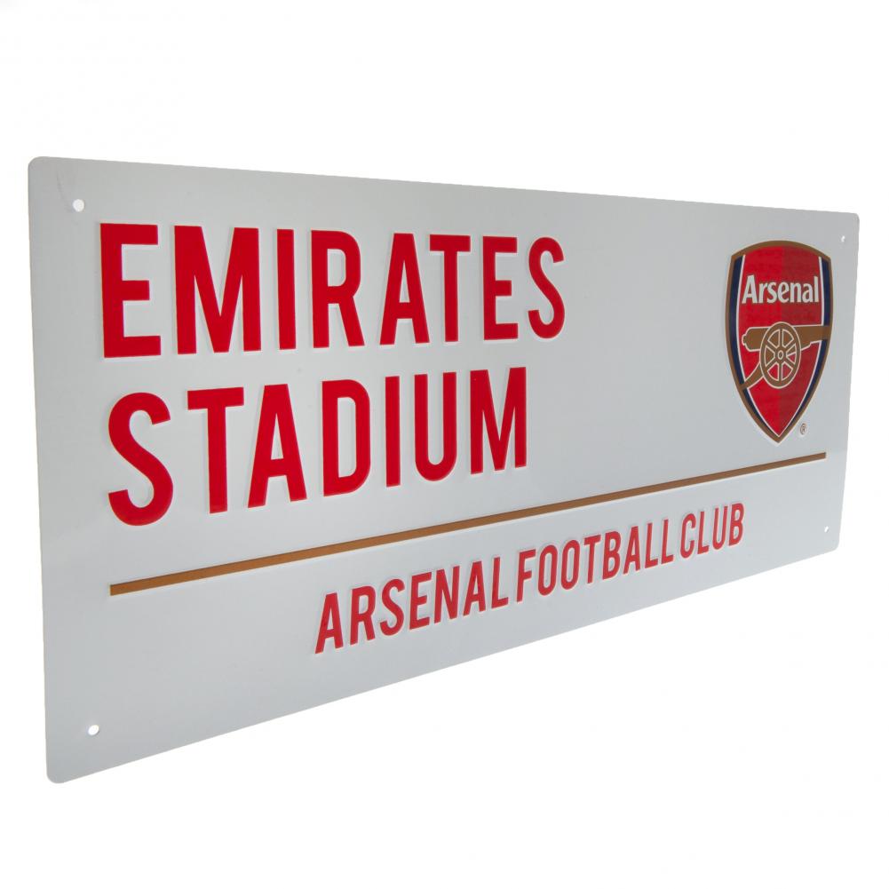 Official Arsenal FC White Street Sign