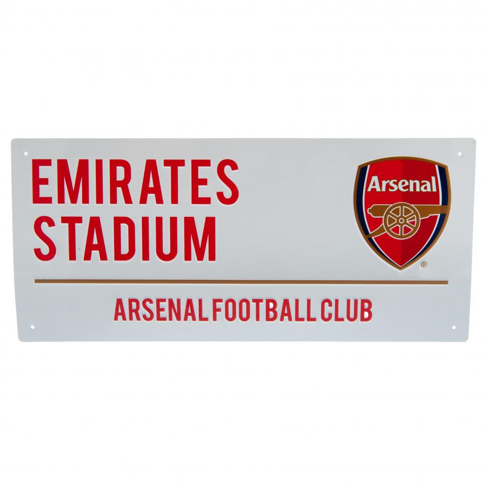 Official Arsenal FC White Street Sign