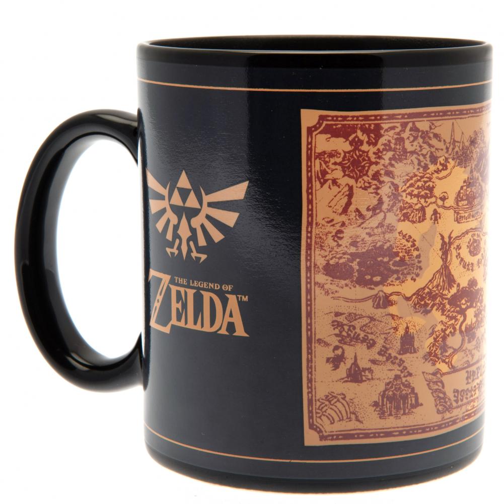 Official The Legend Of Zelda Heat Changing Mug Map