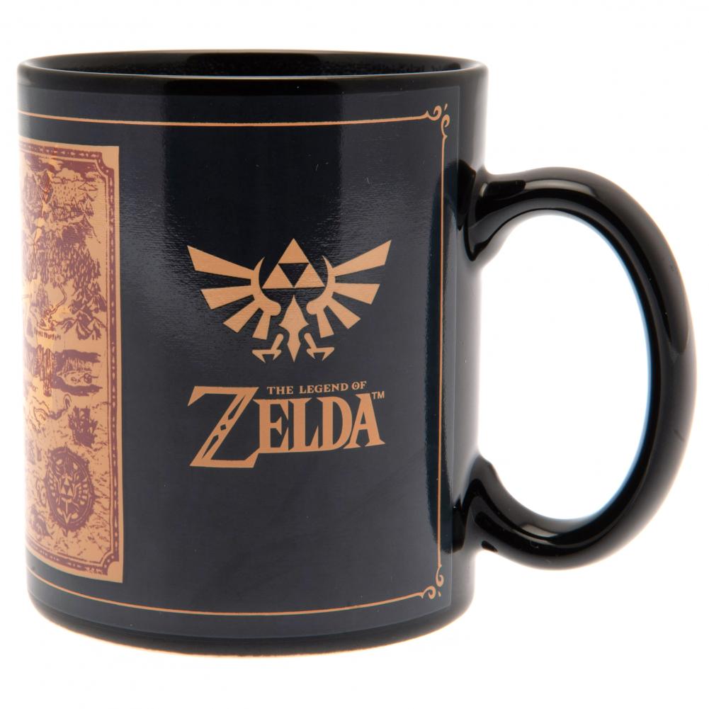 Official The Legend Of Zelda Heat Changing Mug Map