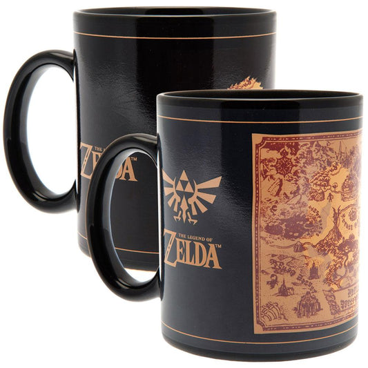 Official The Legend Of Zelda Heat Changing Mug Map