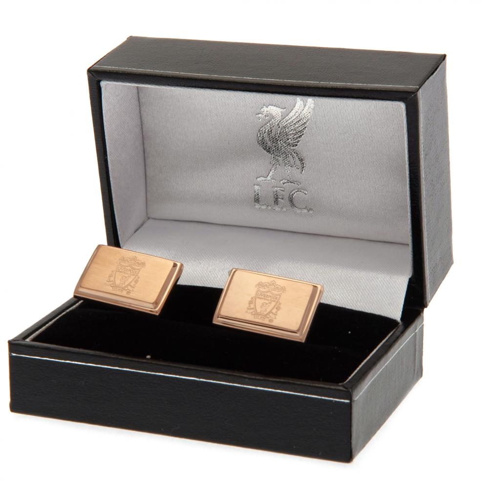 Official Liverpool FC Rose Gold Plated Cufflinks