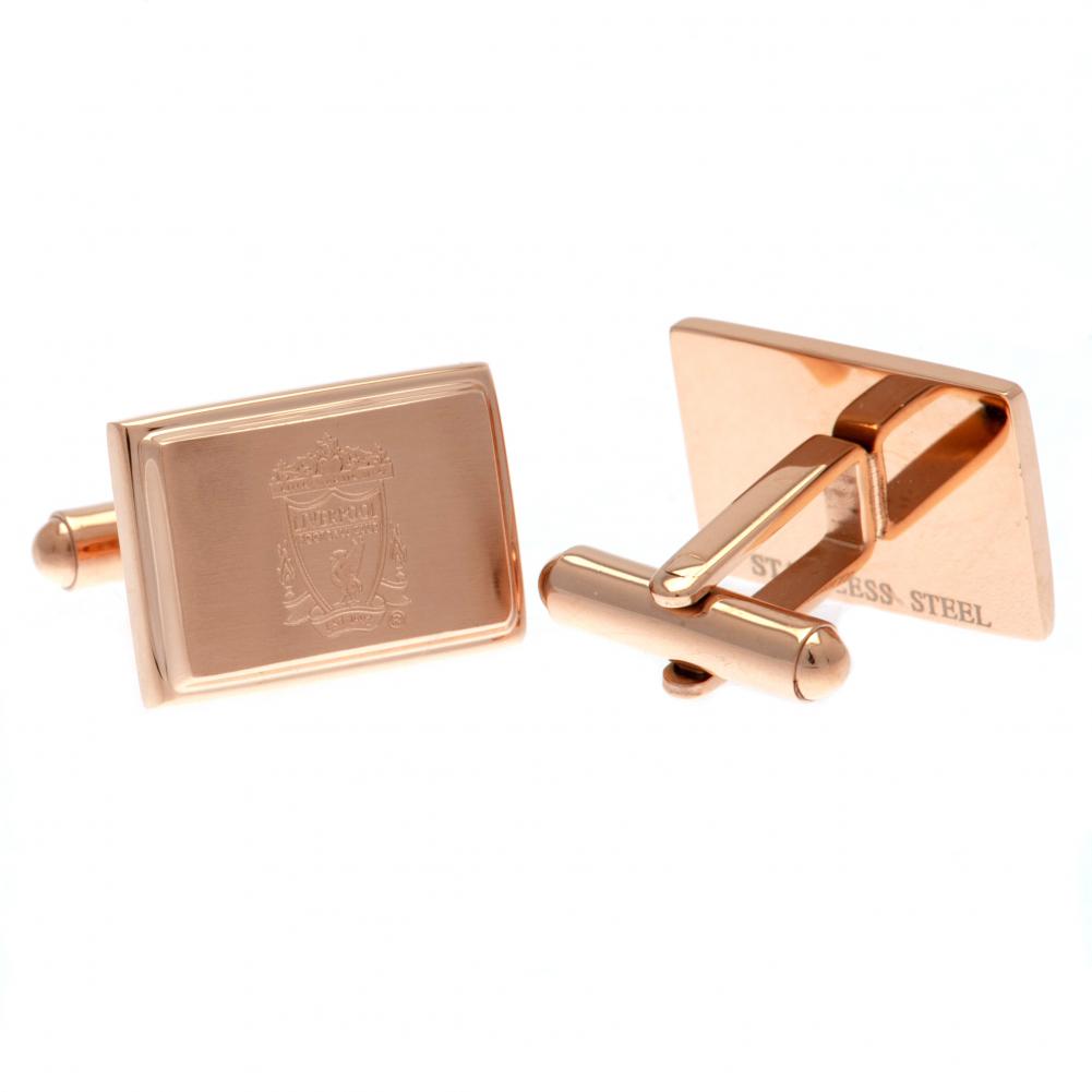 Official Liverpool FC Rose Gold Plated Cufflinks