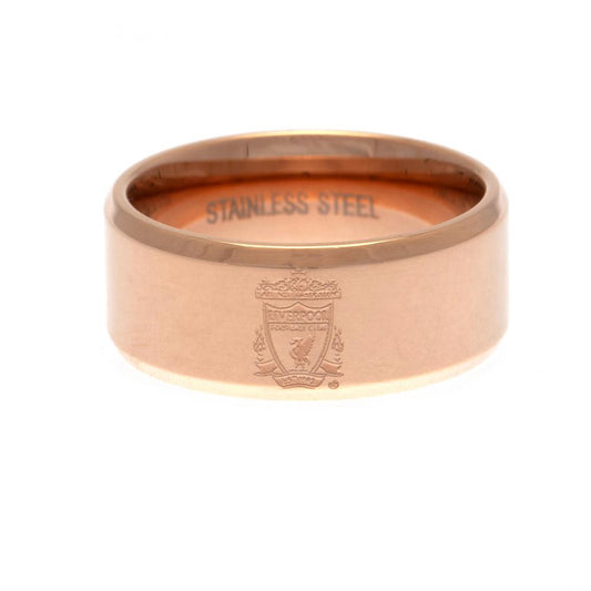 Official Liverpool FC Rose Gold Plated Ring Large