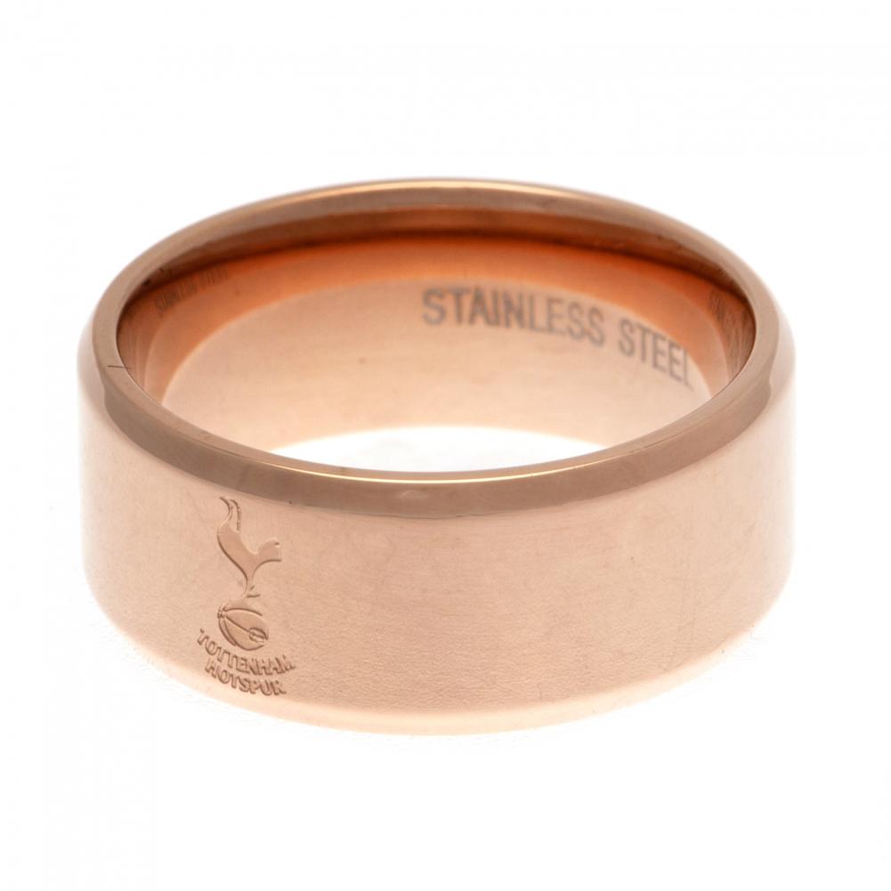 Official Tottenham Hotspur FC Rose Gold Plated Ring Medium