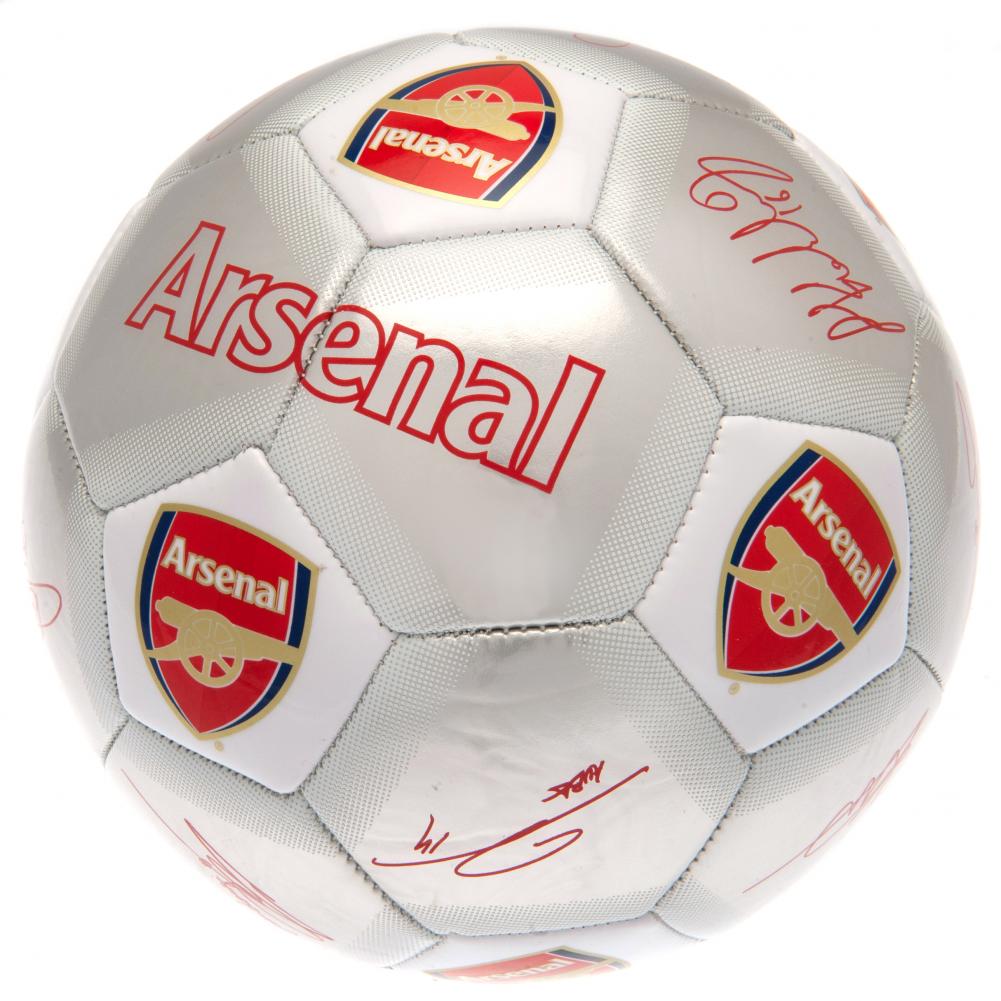 Official Arsenal FC Sig Silver Football