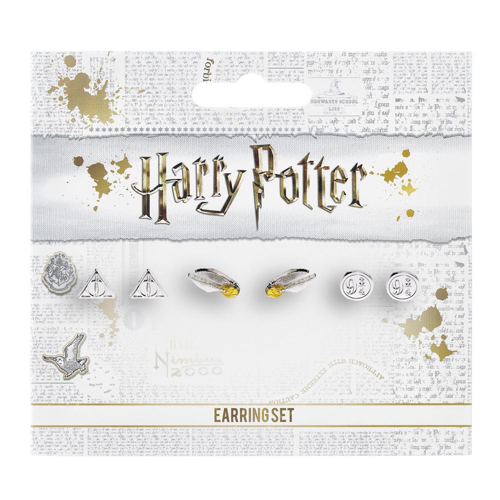 Official Harry Potter Silver Plated Earring Set