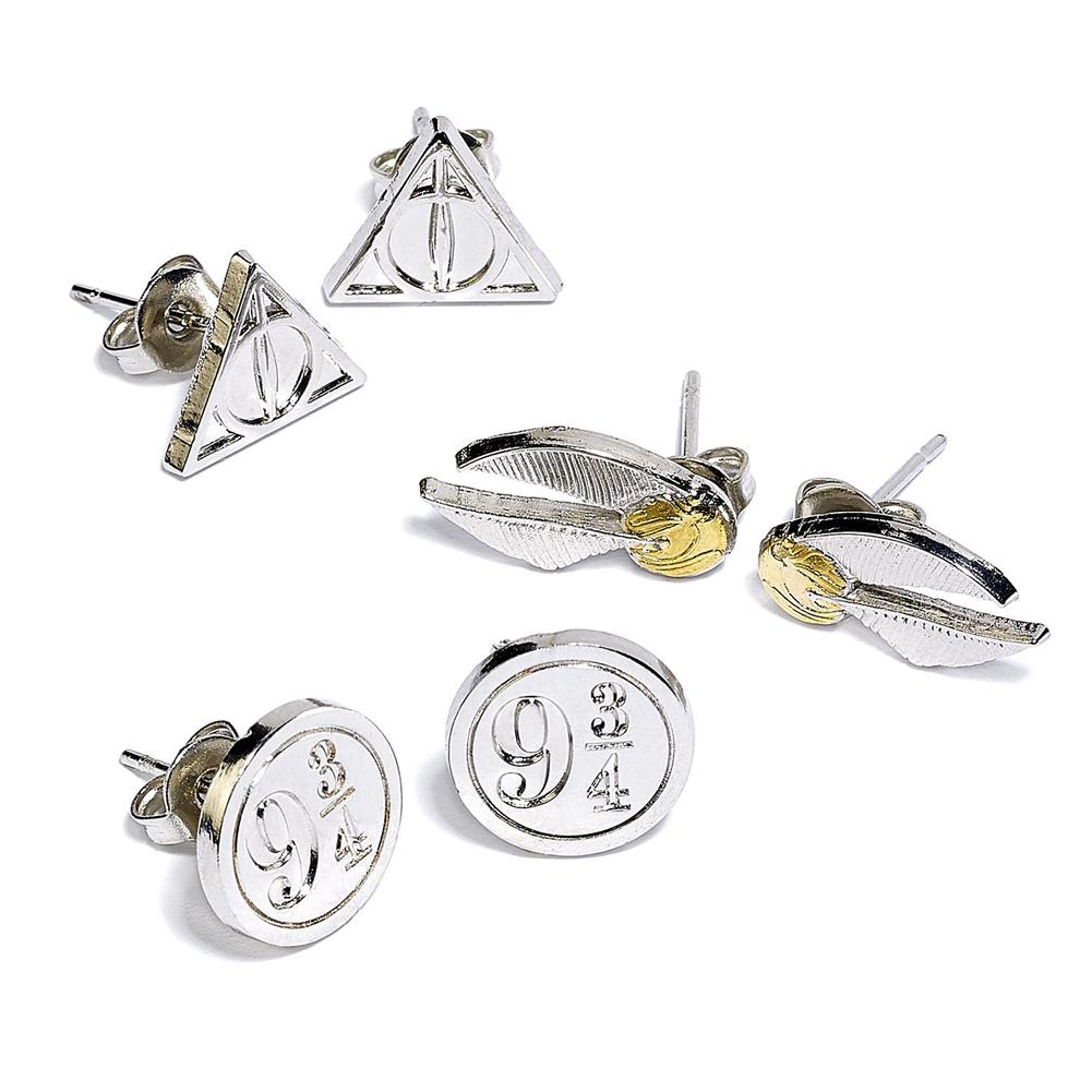 Official Harry Potter Silver Plated Earring Set