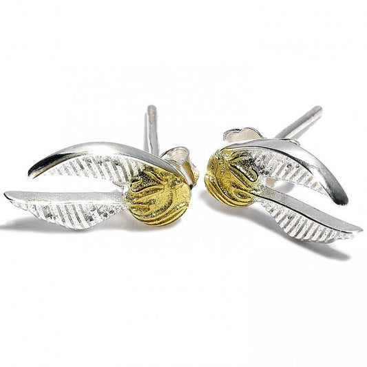 Official Harry Potter Sterling Silver Earrings Golden Snitch